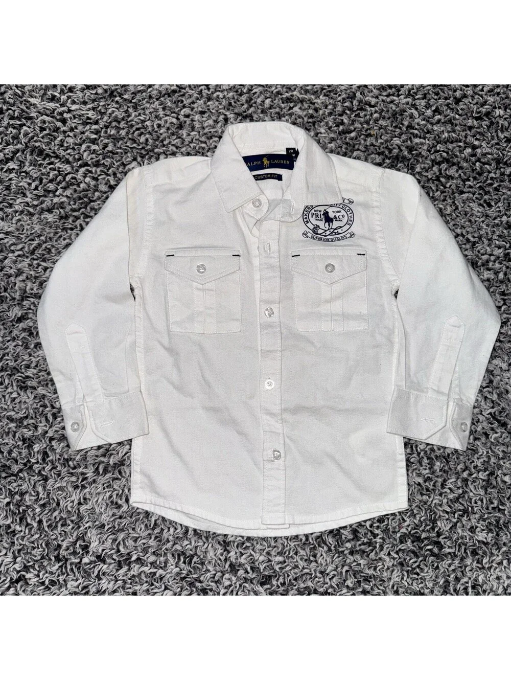 Polo Ralph Lauren Button Down Long Sleeve Shirt Boys 20 Classic Fit